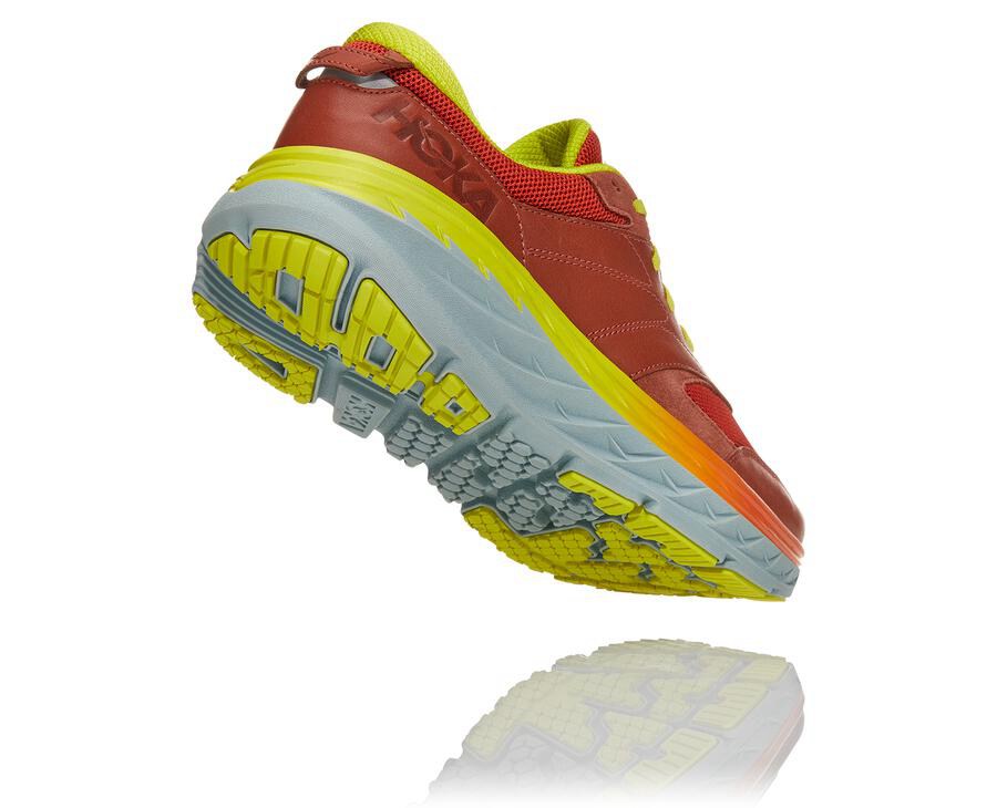 Running Shoes Mens - Hoka One One Bondi L - Red - EUMSNRD-90